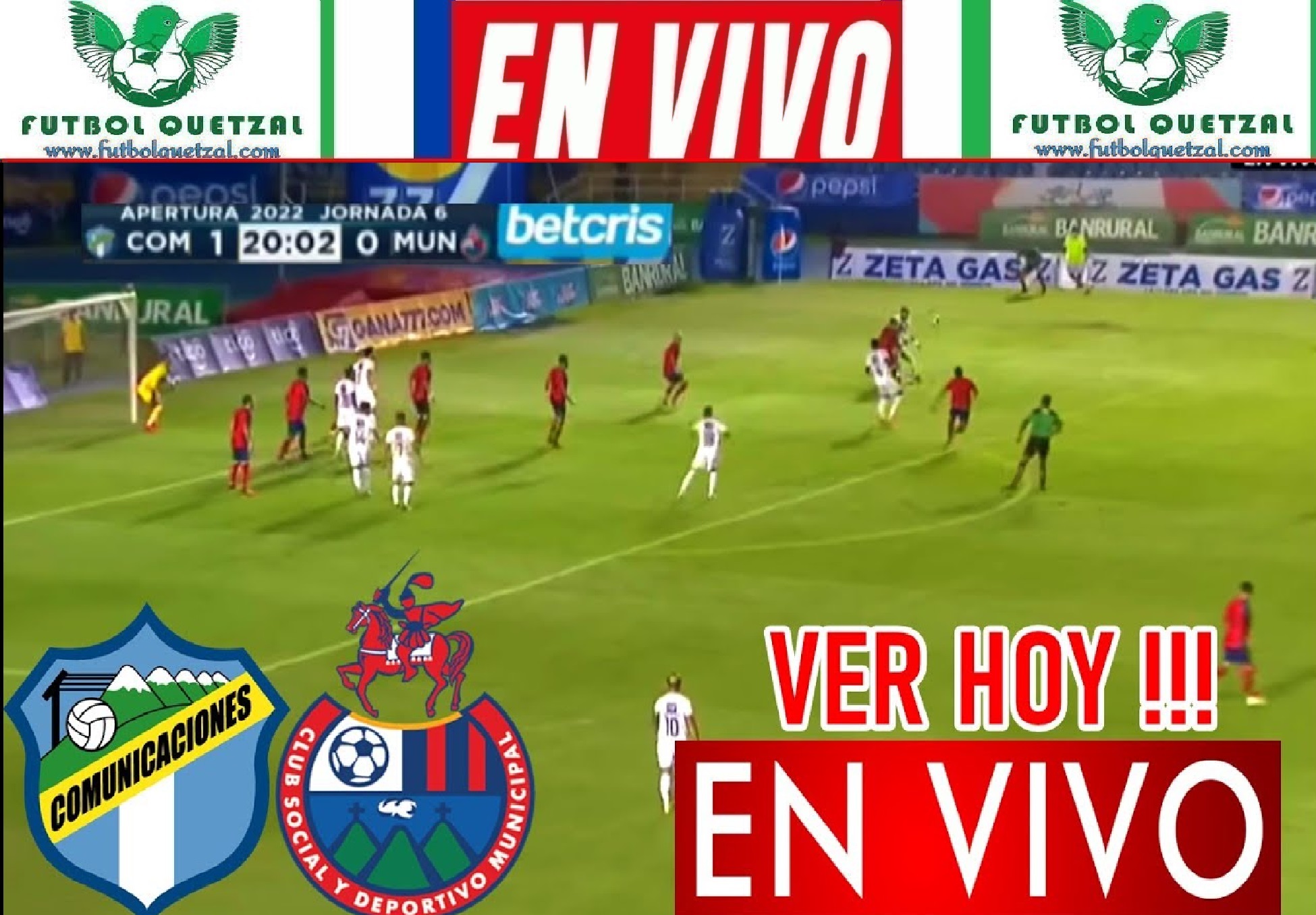 VER Comunicaciones vs Municipal EN VIVO Clásico 329 Semifinal IDA Torneo Clausura 2024 Liga Guate Banrural