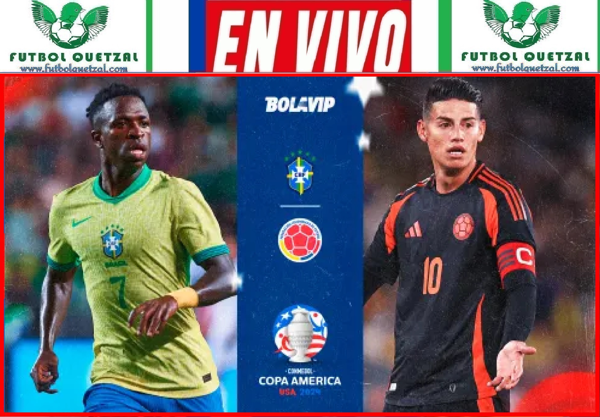 VER Brasil vs Colombia EN VIVO GRATIS Copa América 2024