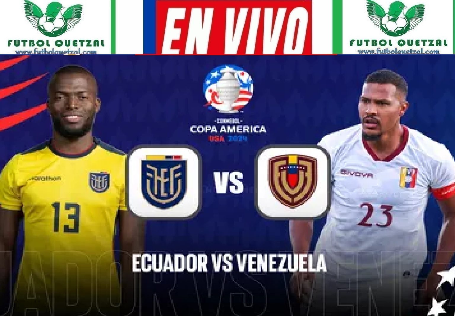 VER Ecuador vs Venezuela Ver EN VIVO ONLINE TV por la Copa América 2024