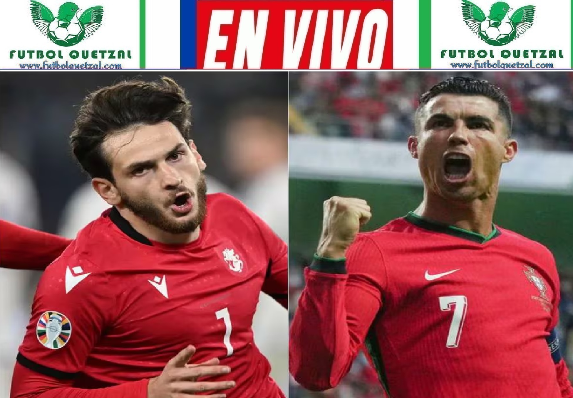 VER Georgia vs Portugal EN VIVO GRATIS Eurocopa 2024