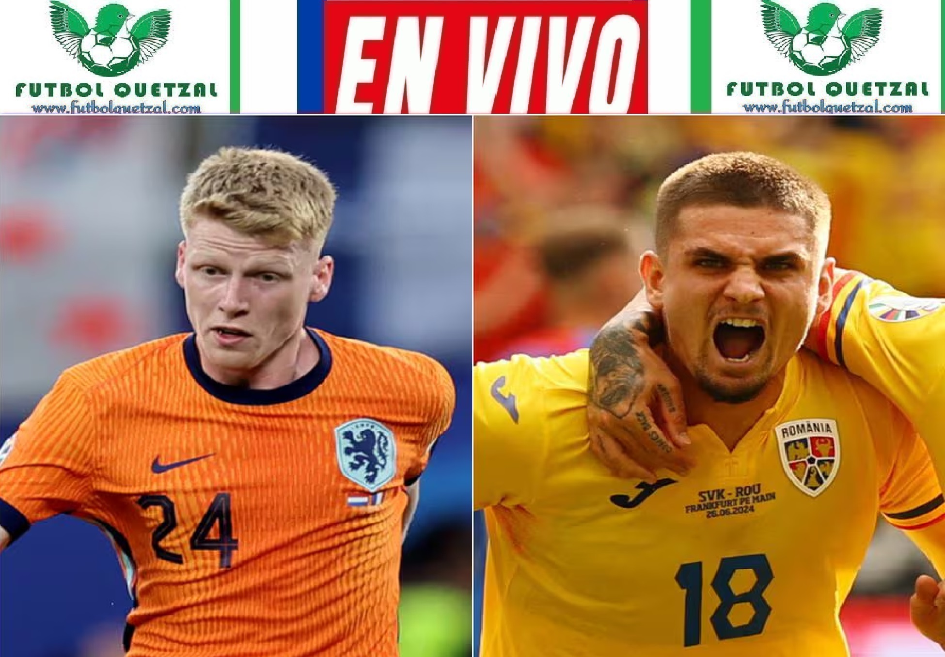 VER Holanda vs Rumania EN VIVO GRATIS Eurocopa 2024