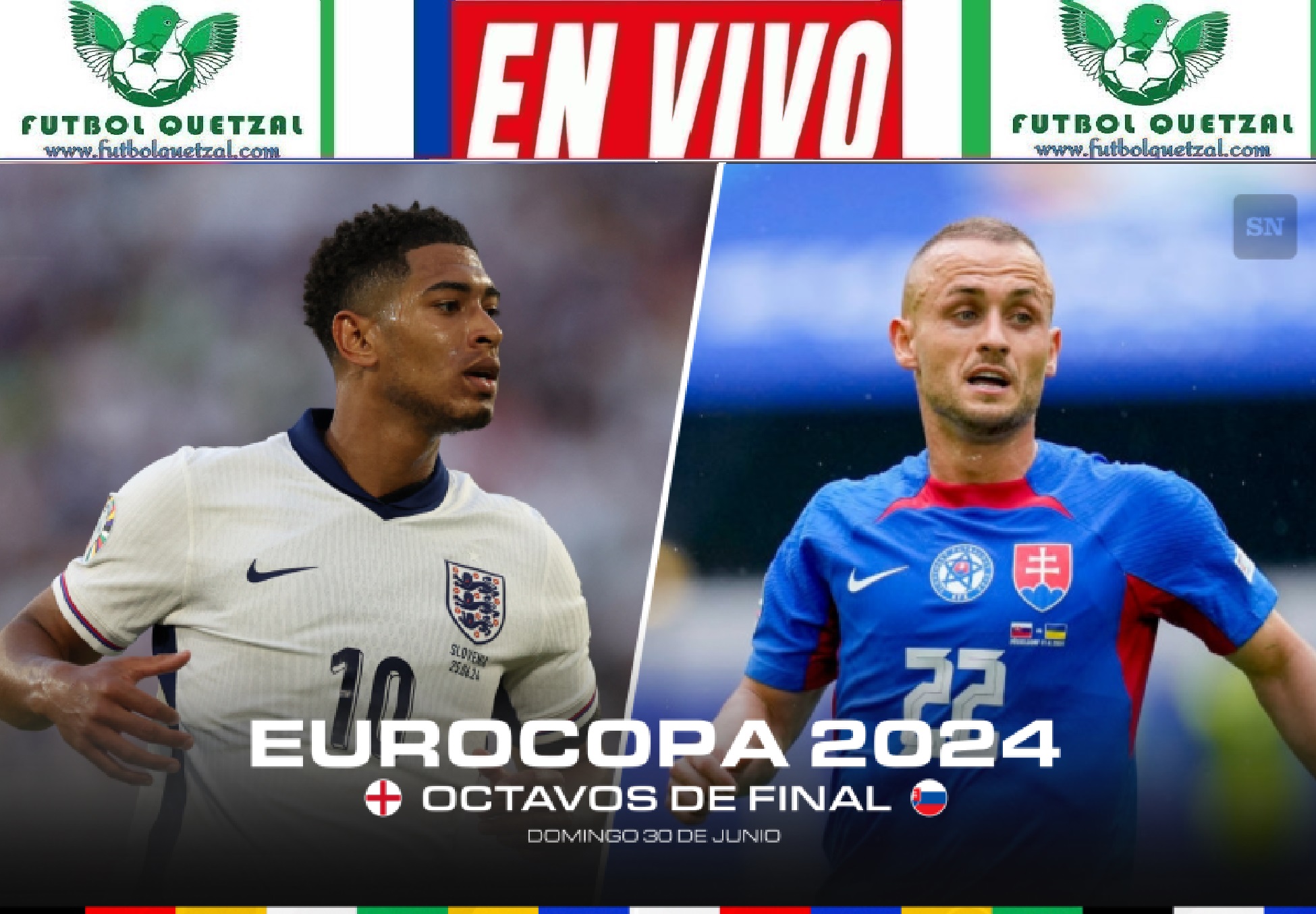 VER Inglaterra vs Eslovaquia EN VIVO GRATIS Eurocopa 2024
