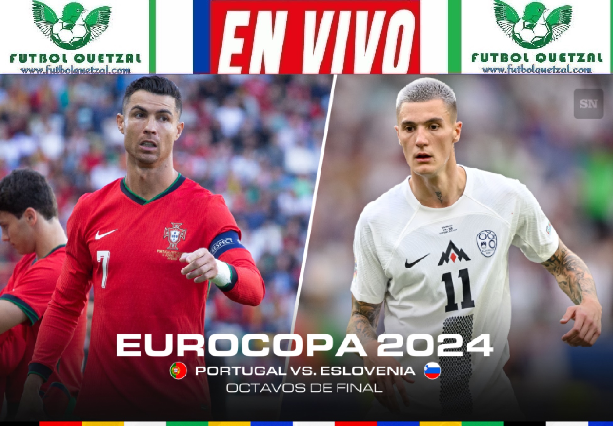 VER Portugal vs Eslovenia EN VIVO GRATIS Eurocopa 2024
