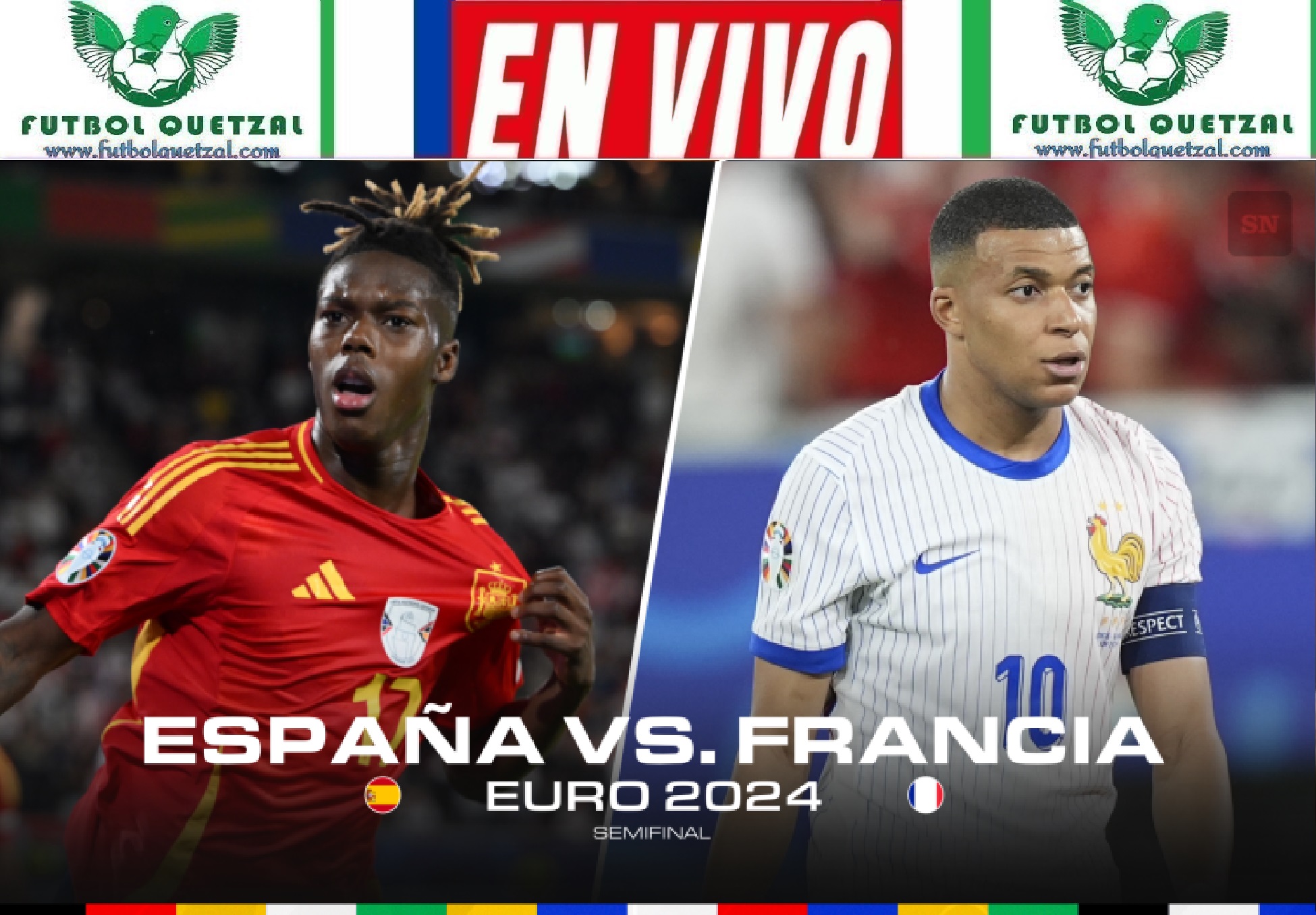 VER España vs Francia EN VIVO GRATIS Eurocopa 2024