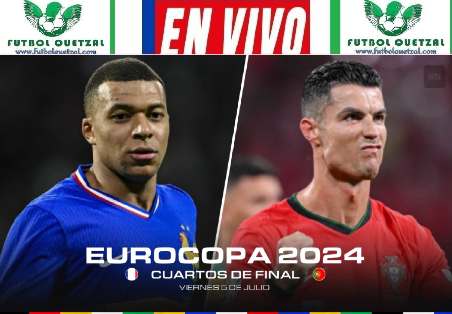 Portugal vs Francia VER EN VIVO GRATIS ONLINE TV Cuartos de Final ...