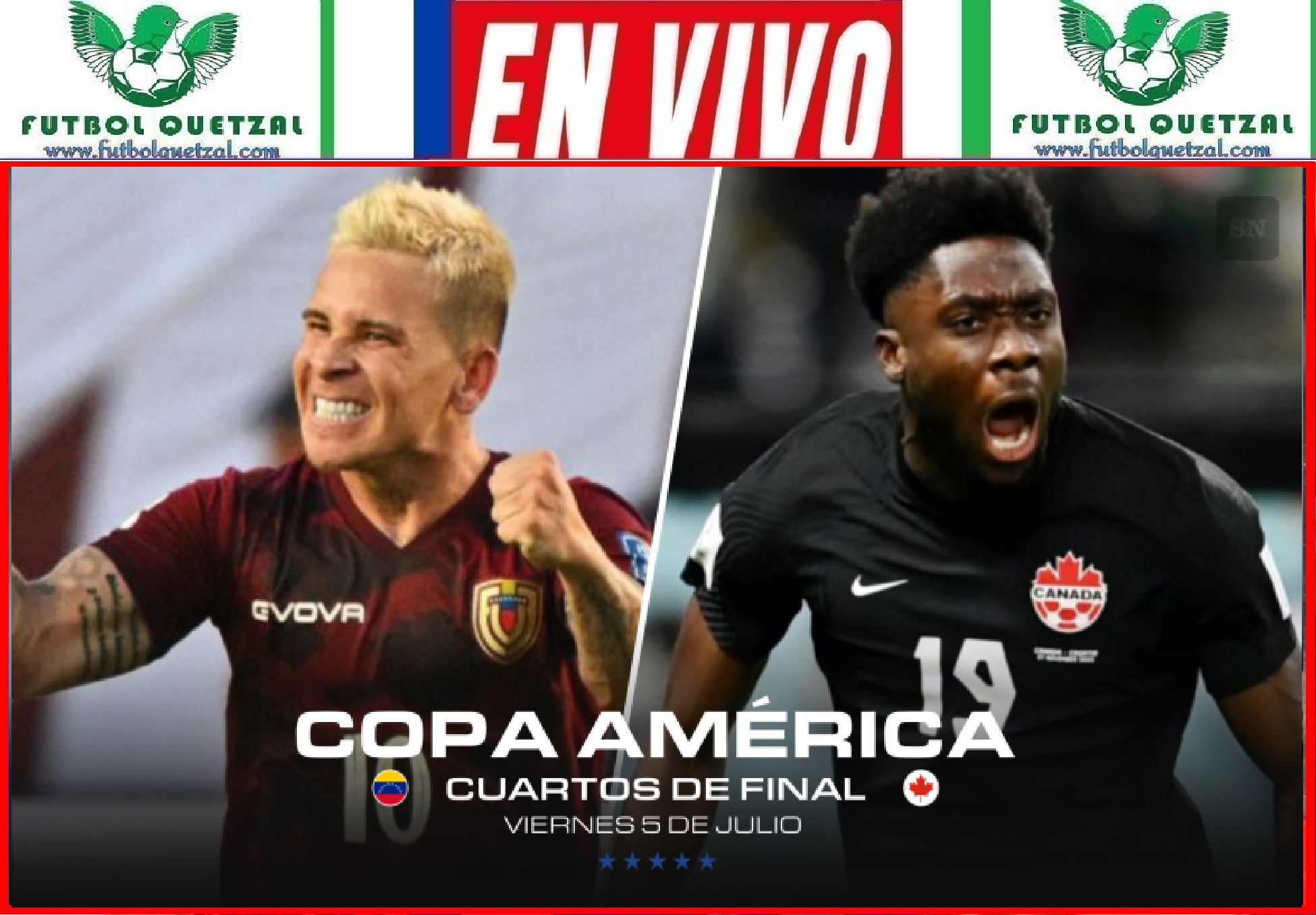 VER Venezuela vs Canadá EN VIVO GRATIS Copa América 2024
